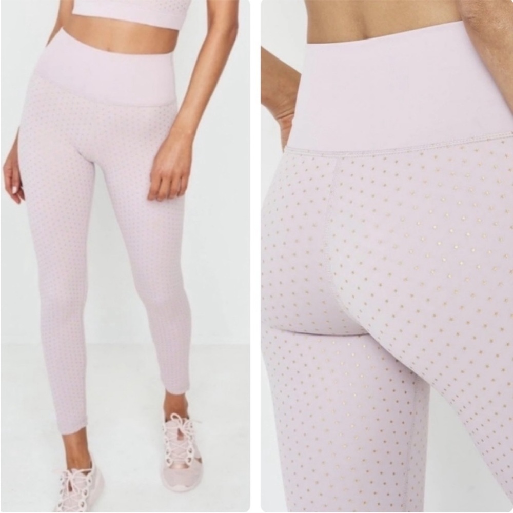 All Fenix NWOT 7/8 Leggings Anthropologie Twilight Blush Pink Allfenix Size M